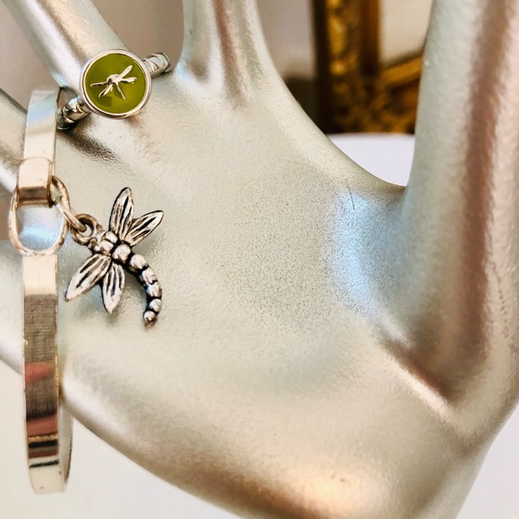 Vintage Dragonfly Bracelet & Ring - Picture 3 of 9